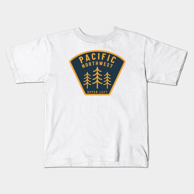 Pacific Northwest Kids T-Shirt by happysquatch